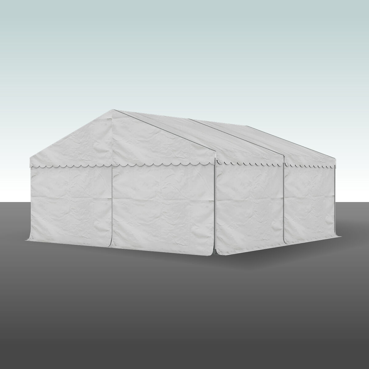 Partytält Komplett 6 x 12 mtr. VIT