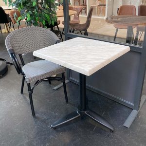 WERZALIT - Fyrkantig bordsskiva i marmorlook