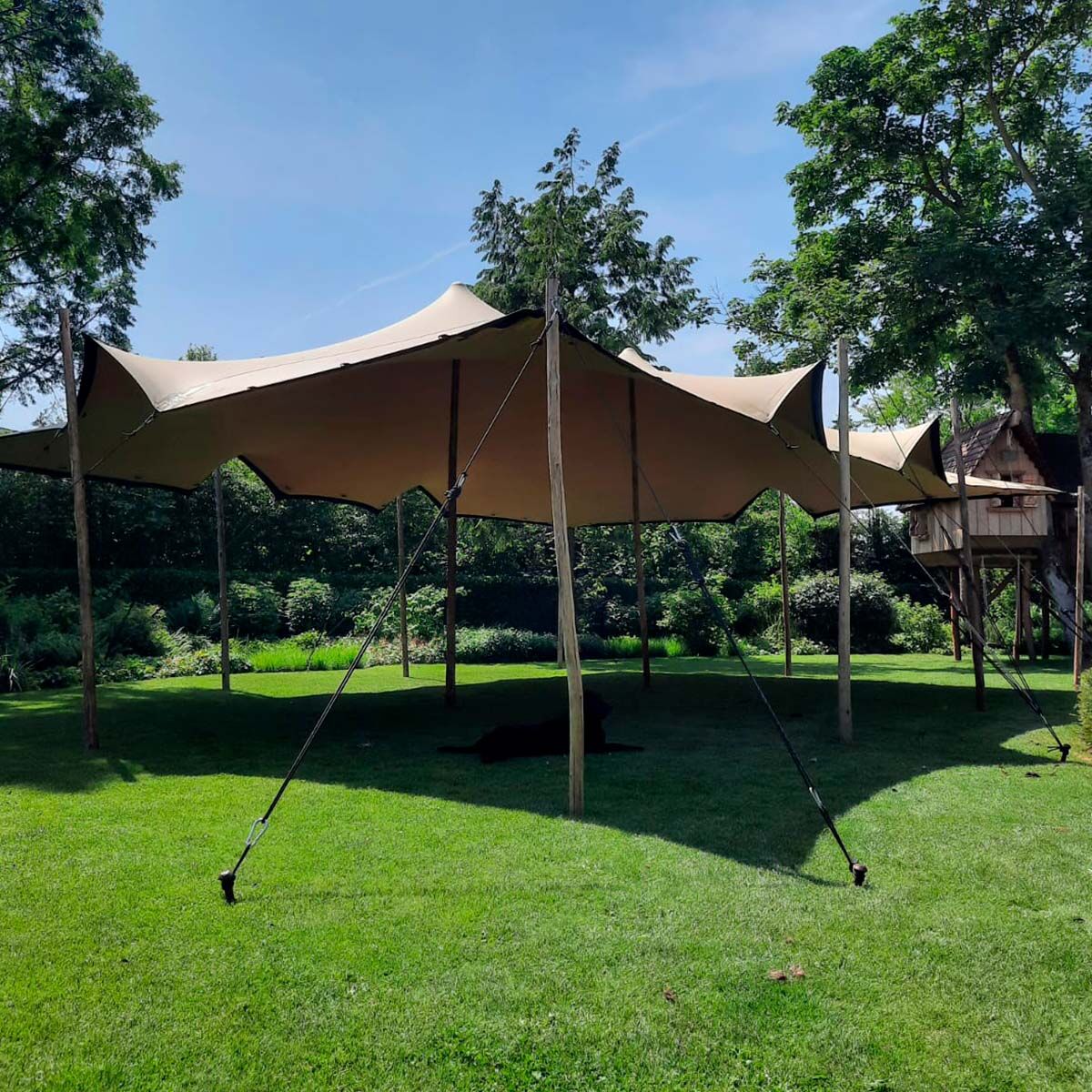 Stretch Tent - 7,5x10,5m duk - Komplett