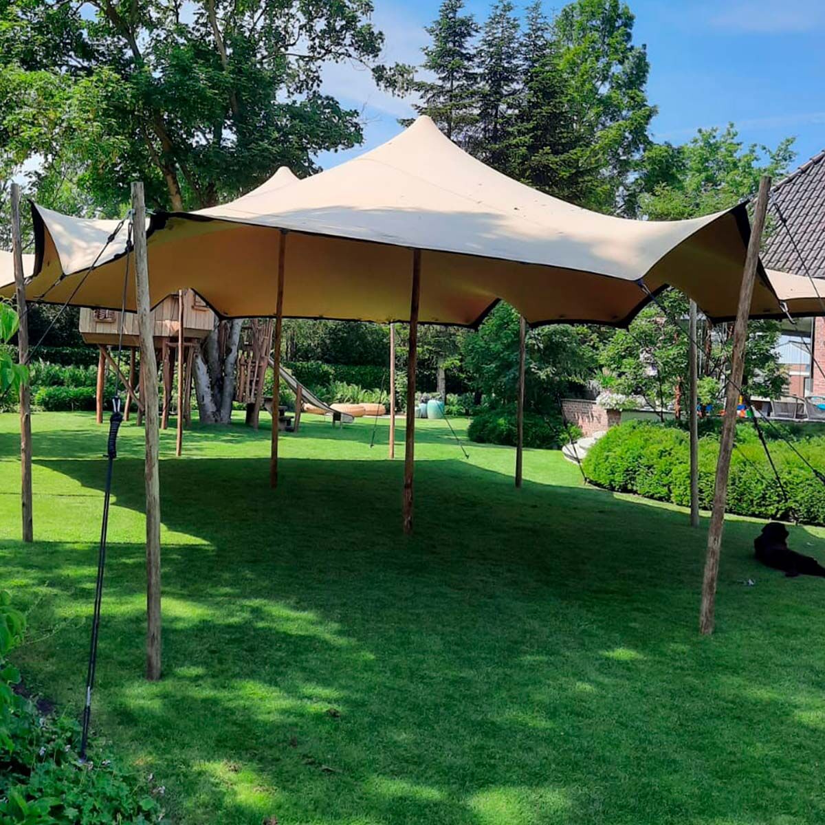 Stretch Tent - 7,5x10,5m duk - Komplett