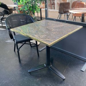 WERZALIT - Sienna bordsskiva mässing kant kvadrat