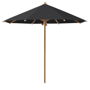 Teakwood Træparasol Ø300cm uden frisekant