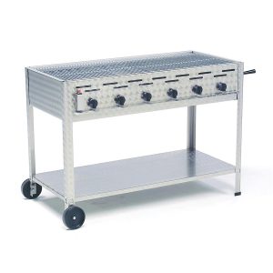 Gasgrill 6 blus m/rist 30-37mb - Komplet - SVENSK REGULATOR