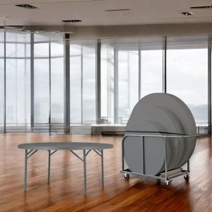 12 Zown Planet Ø160 fällbord inkl. bordsvagn