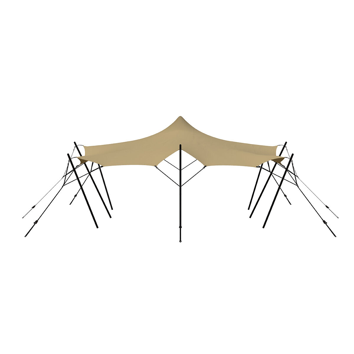 Stretch tent 6x6m - SAND - Komplet