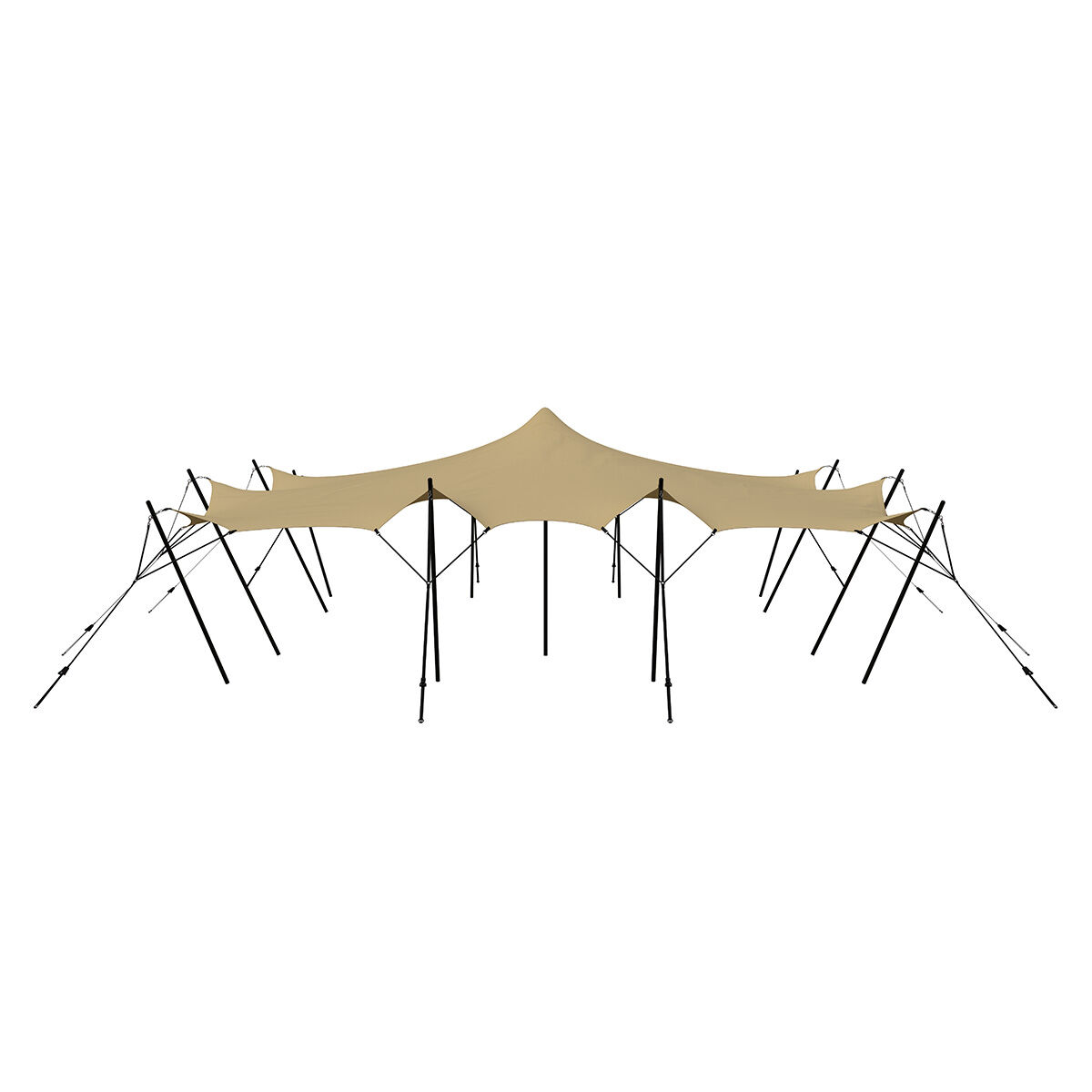 Stretch tent 9x9m - SAND - komplet