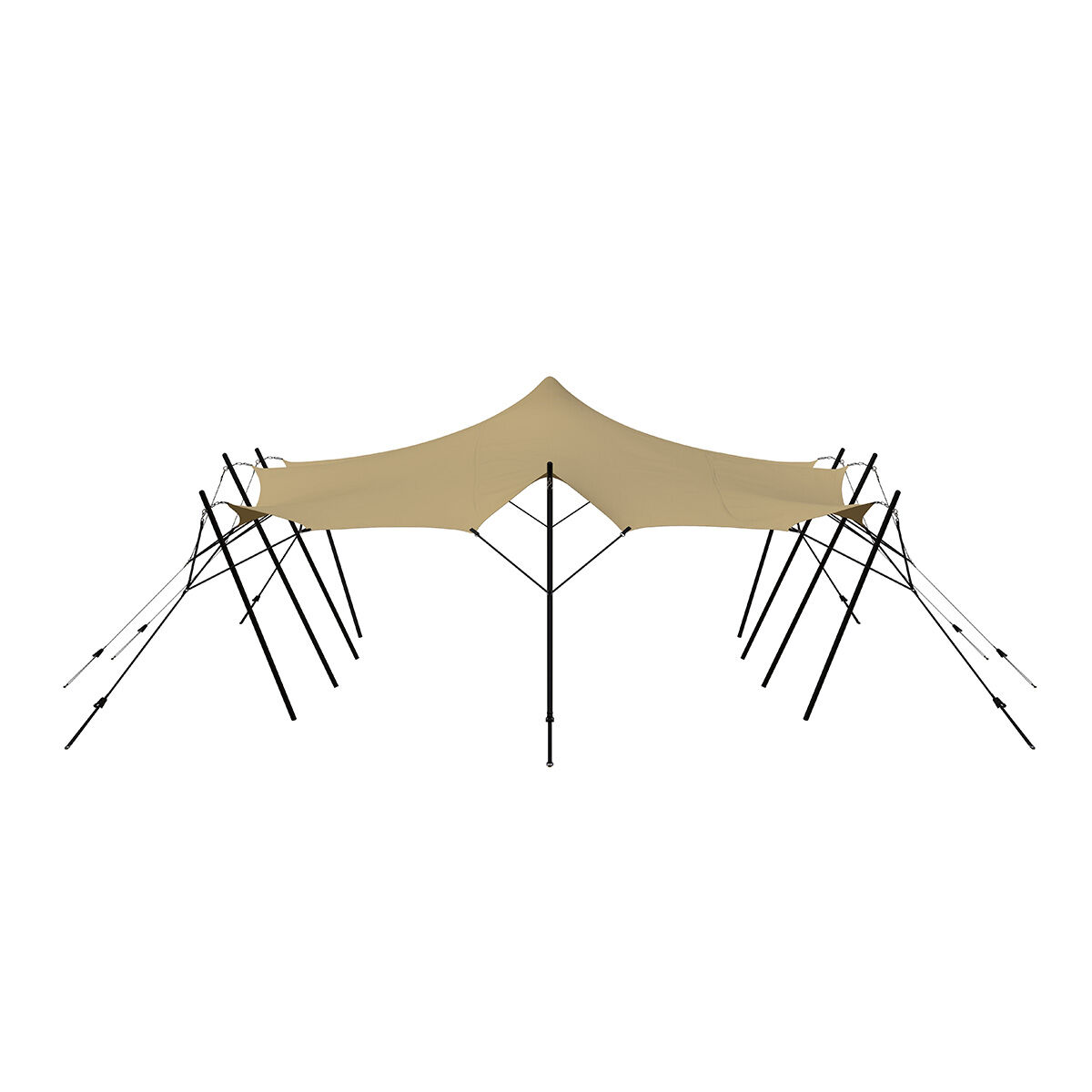 Stretch tent 6x9m -SAND - Komplet