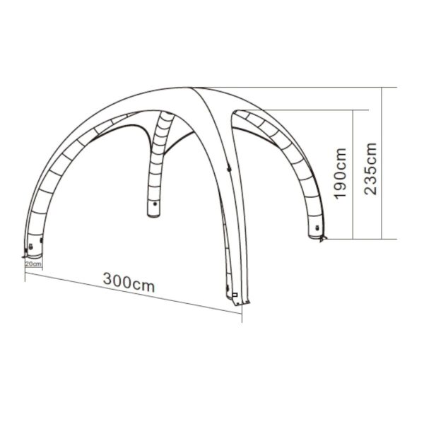 Komplet Air Cover 3x3m - Bild 2