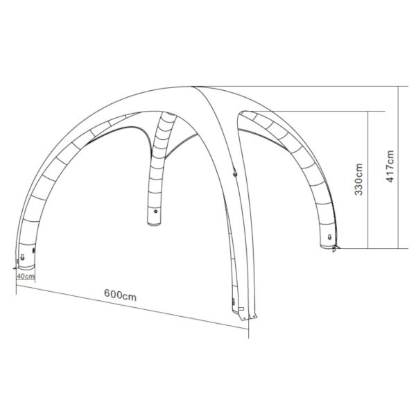 Komplet Air Cover 6x6m - Fullprint - Bild 2