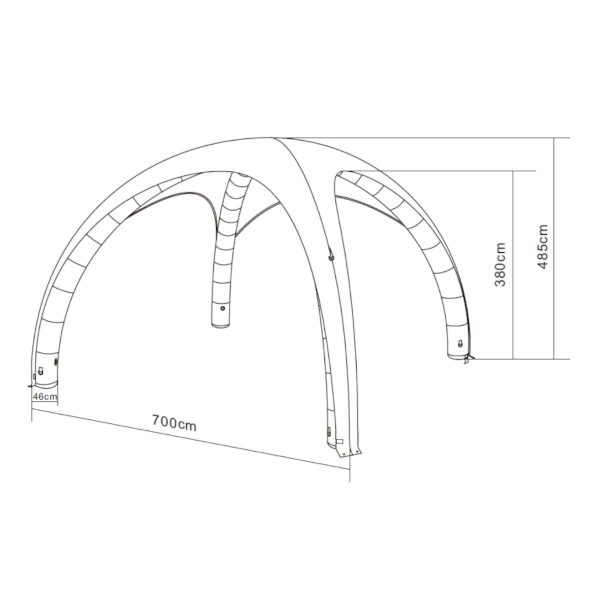 Komplet Air Cover 7x7m - Fullprint - Bild 2