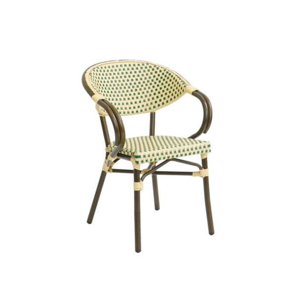 Paris - Caféstol med armstöd - Wicker - Bild 5