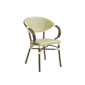 Paris - Caféstol med armstöd - Wicker