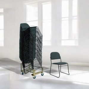 30 Trend Ekonomi stapelstolar i svart/svart inklusive stolvagn