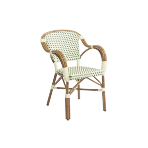 Herning - Caféstol med armstöd - Wicker
