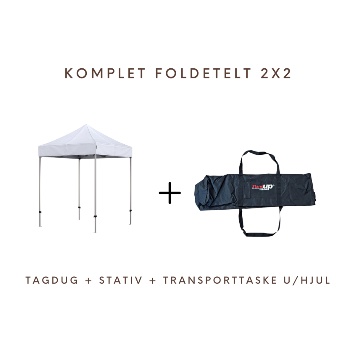 Fällbart tält Komplett 2x2m Premium