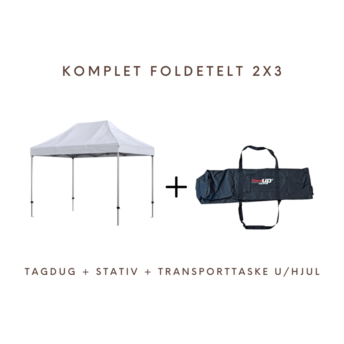 Fällbart tält Komplett 2x3m Premium