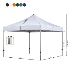 Snabbtält Komplett 3x3m Premium Plus
