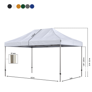 Snabbtält Komplett 3x4,5m Premium