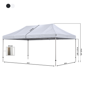 Snabbtält Komplett 4x6m Premium Plus