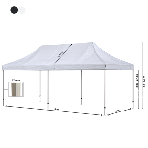 Snabbtält Komplett 4x8m Premium