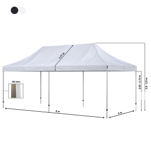 Snabbtält Komplett 4x8m Premium Plus