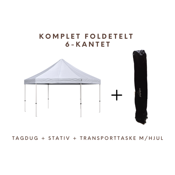 Snabbtält Komplett 6-sidigt, HEXA 40mm - Bild 2