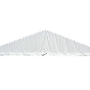 Gavltrekant 3m hvid PVC