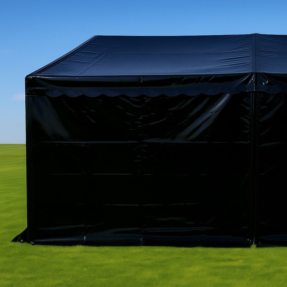 Side 2,2m - lyn, Sort PVC