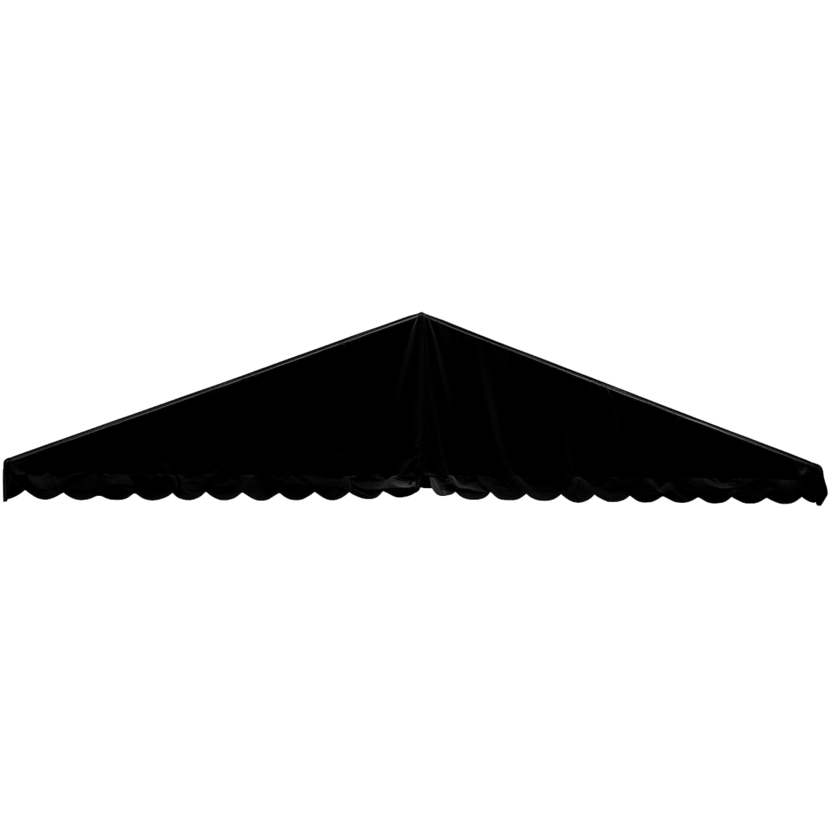 Gavltrekant 12m, Sort PVC