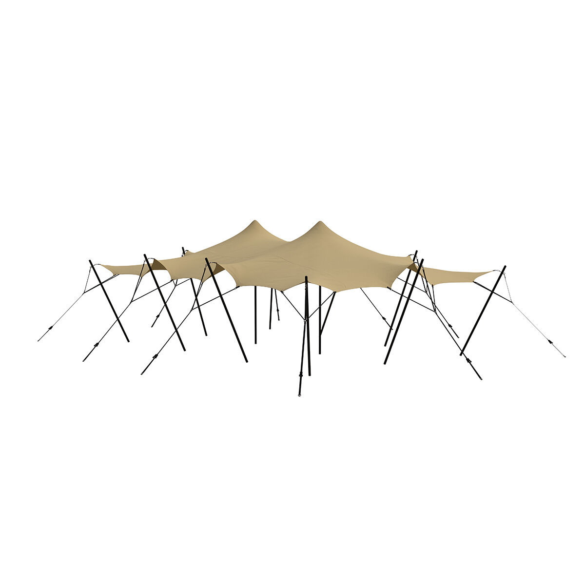 Stretch tent 6x9m -SAND - Komplet