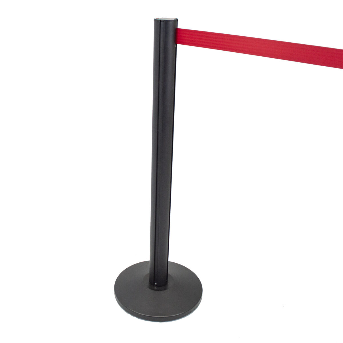 Kommersiell avspärrningsstolpe med band, lyx