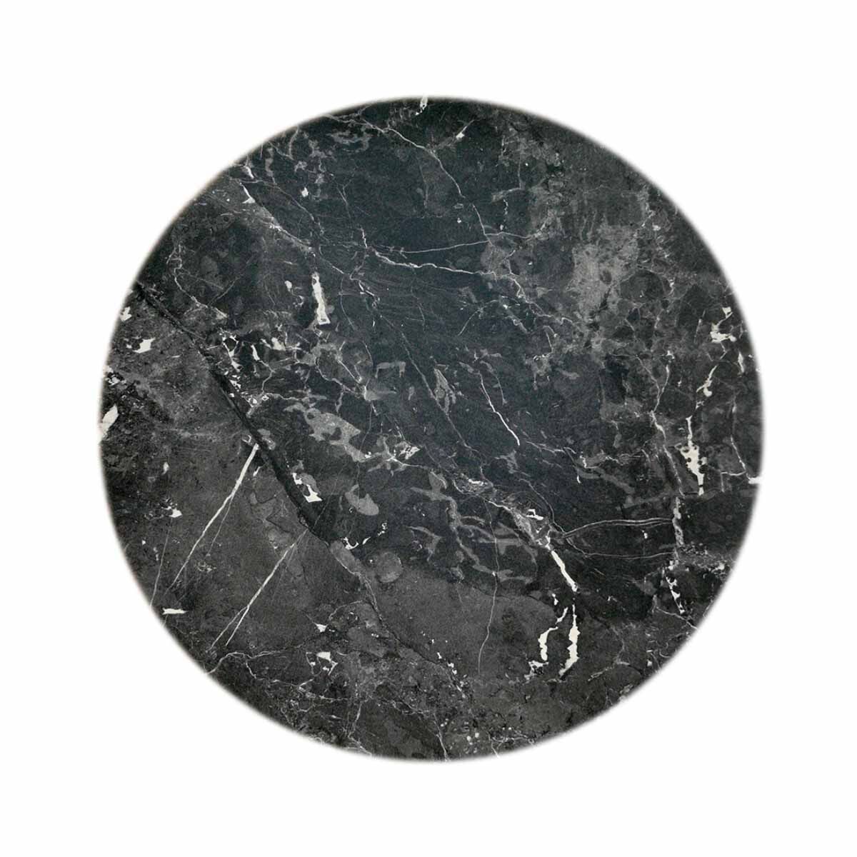 WERZALIT - Marble Marquina bordsskiva rund