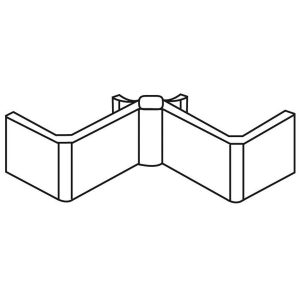 Monteringsfäste gångjärnsskärmning