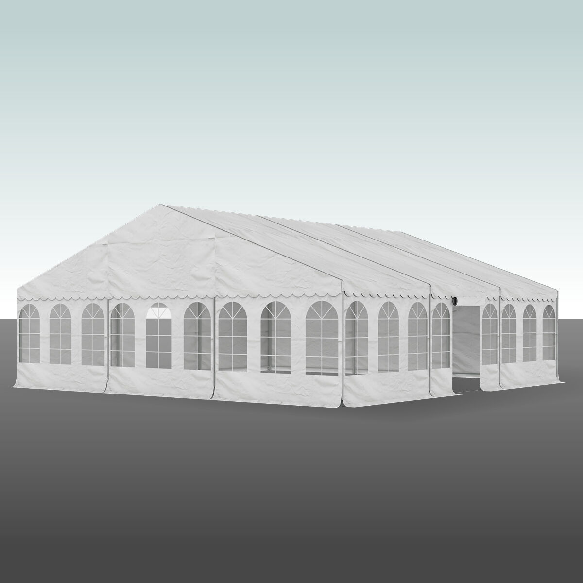 Partytält Komplett 9 x 9 mtr. VIT