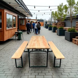 Standard bord-/bänksätt 220x67cm Naturfärgad