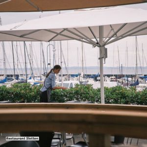 Kämp parasoll 4x4 polyester u/valance