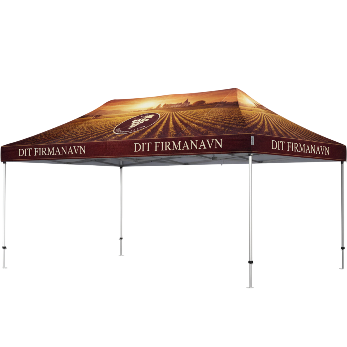 Fällbart tält Komplett 4x6m HEXA Heavy Duty