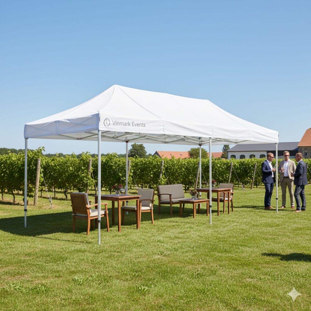 Fällbart tält Komplett 4x6m Premium Plus