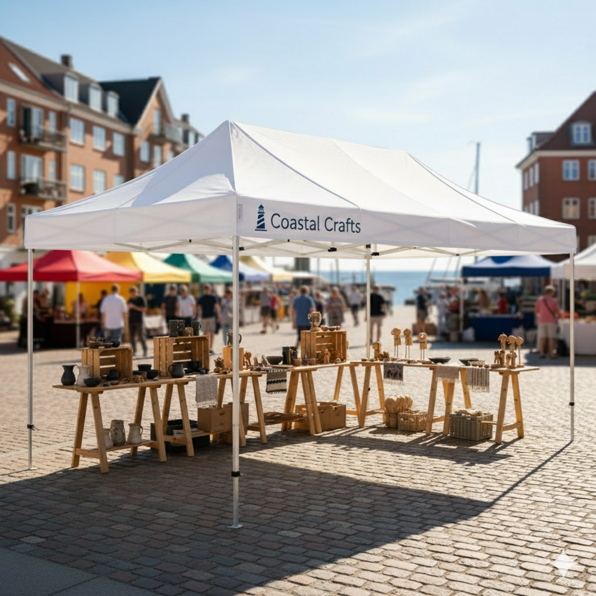 Fällbart tält Komplett 4x6m HEXA Heavy Duty