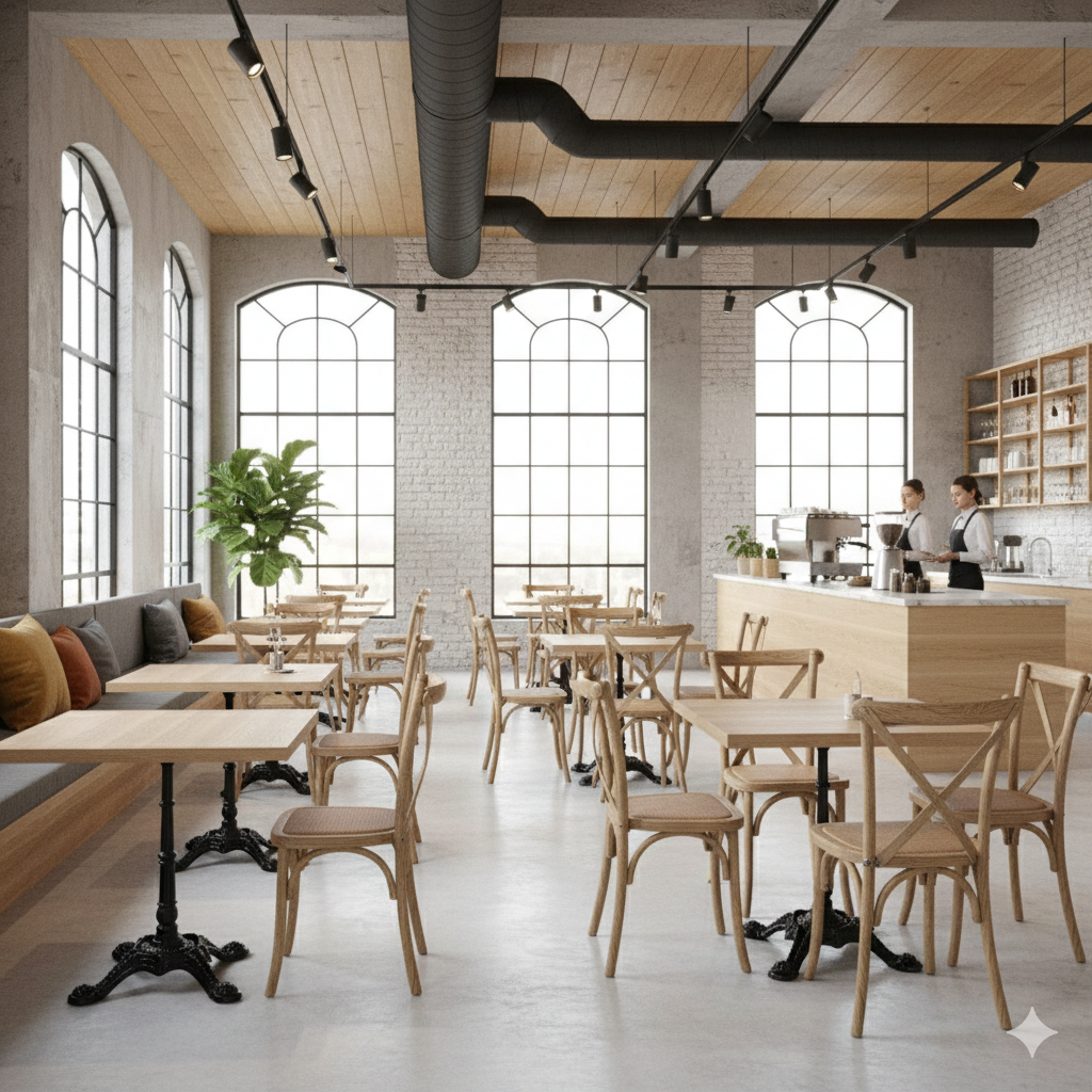 Sawcut Oak bordplade firkantet DuroLight