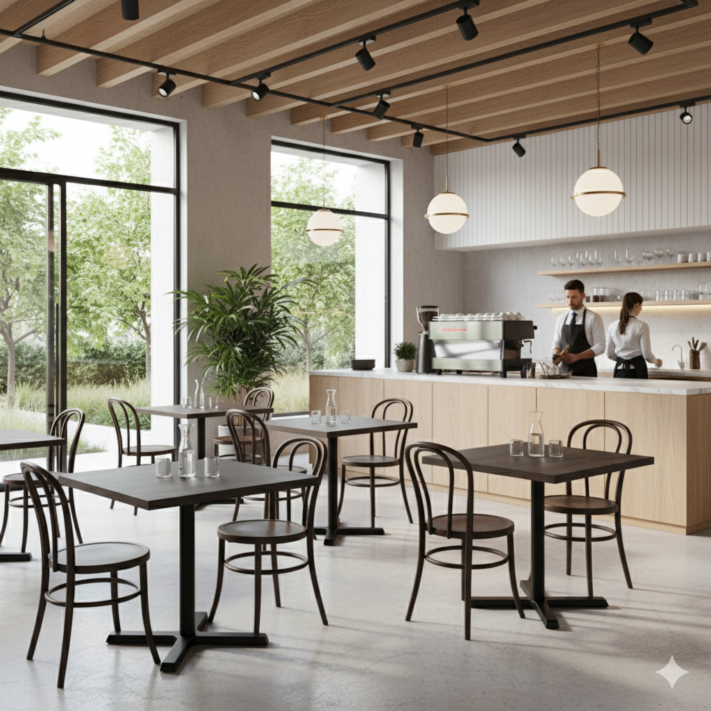 Mörk ek bordskiva fyrkantig DuroLight