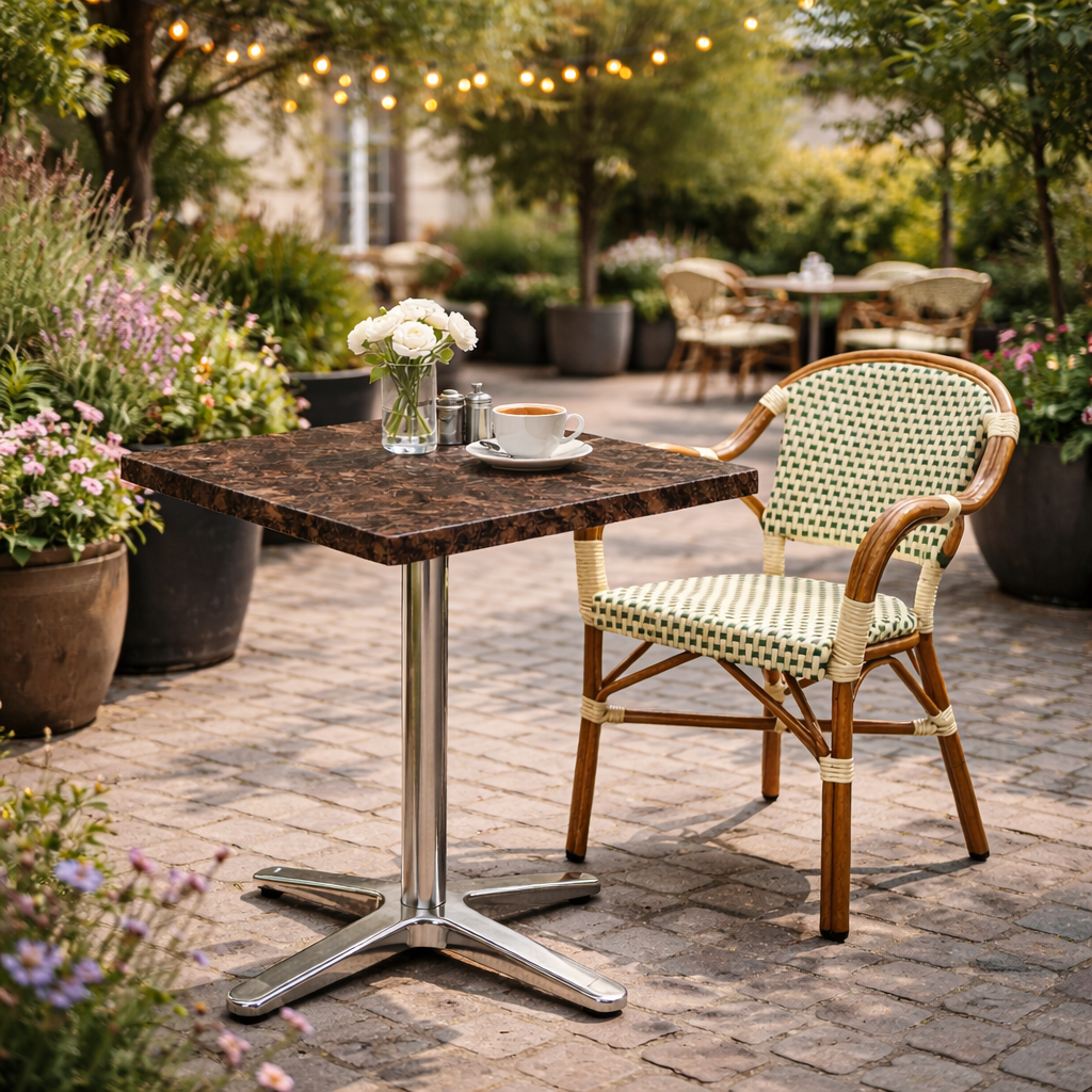 Karacabey marmorlook bordskiva fyrkantig