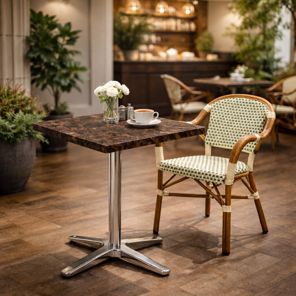 Karacabey marmorlook bordskiva fyrkantig