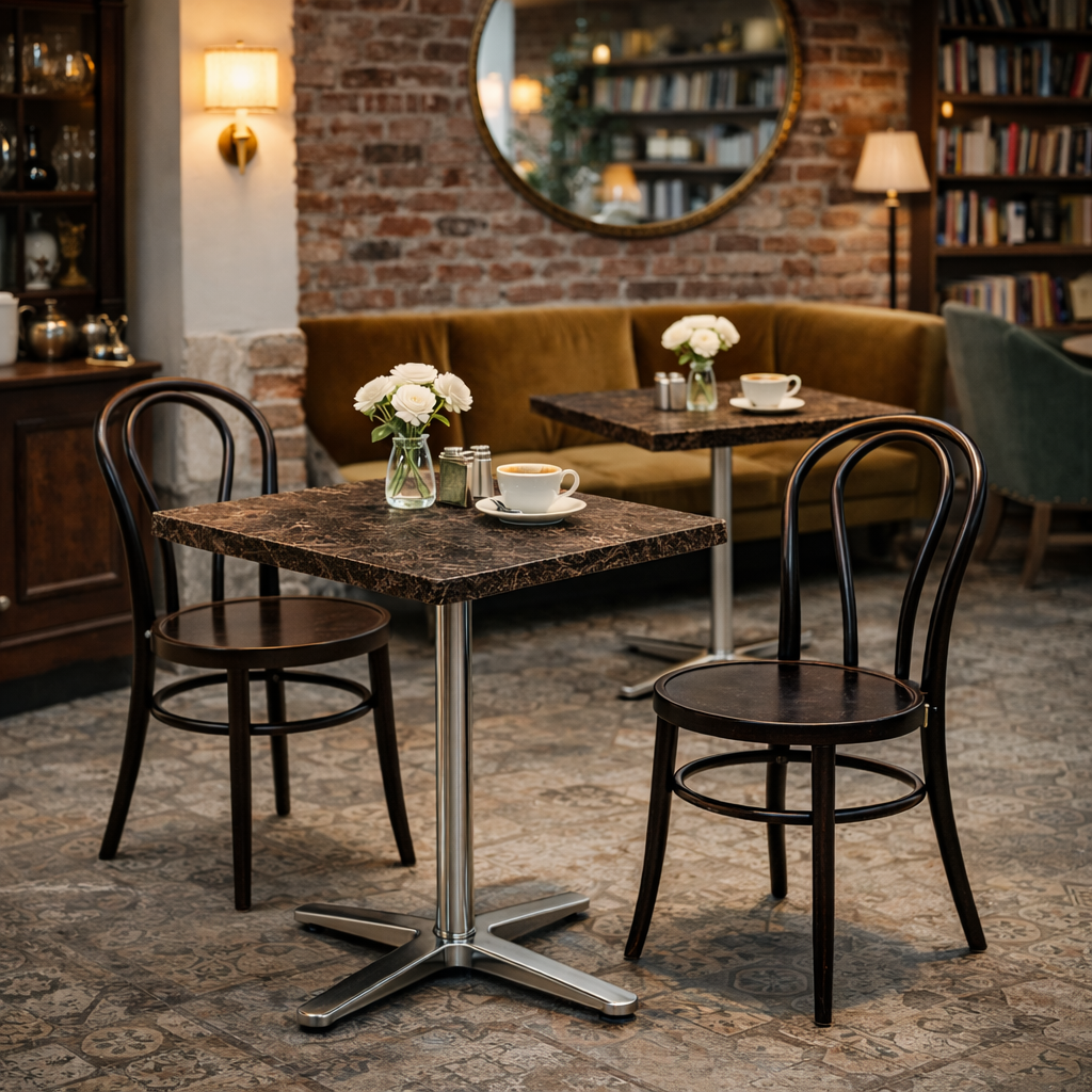 Karacabey marmorlook bordskiva fyrkantig