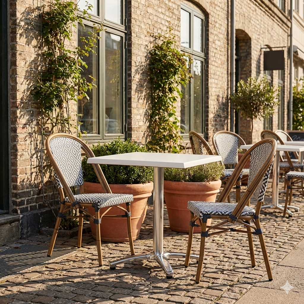 Vit fyrkantig bordskiva