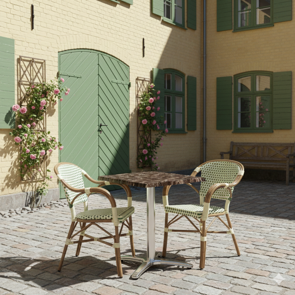 Karacabey marmorlook bordskiva fyrkantig