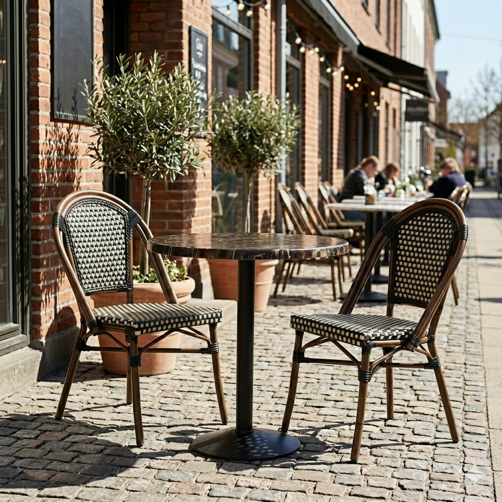 Karacabey marmorlook bordskiva rund