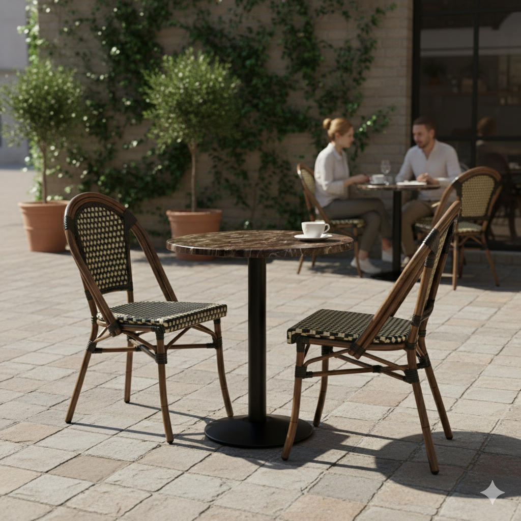 Karacabey marmorlook bordskiva rund