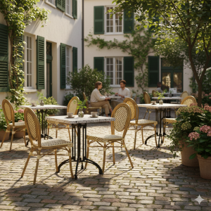 Terrazzolook bordskiva fyrkantig