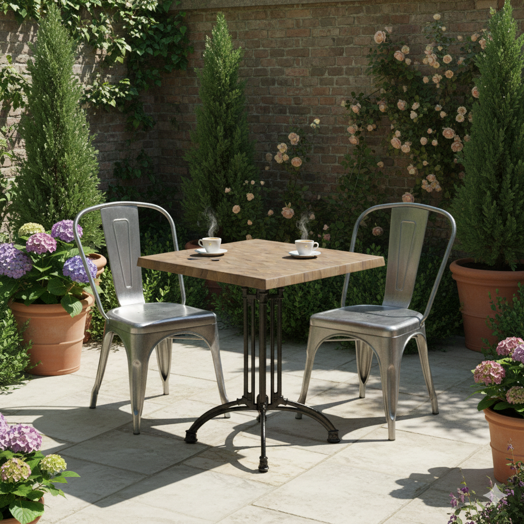 Ljus Parkett bordskiva fyrkantig